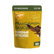Влажный корм для собак МНЯМС Максимум вкуса томленый ягненок в соусе пауч 85 г (709449)