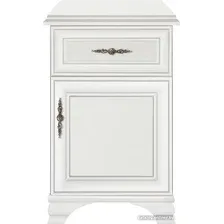 Тумба Black Red White Kentaki S320-KOM1D1S/P (белый/белый)