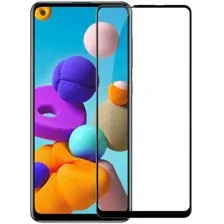 Защитное стекло Case 111D для Galaxy A21s (черный глянец)