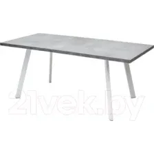 Обеденный стол M-City Brick M 140 / DEDBRICKMBETPORWHT140 (бетон портленд/белый)