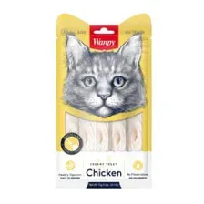 Лакомство Wanpy Cat для кошек «нежное пюре» из курицы, 5 шт