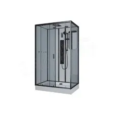 Душевая кабина Niagara NG-6912-01GQL / NG-6912-01GQR Black (120х80 R / тонированный)