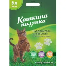Наполнитель для туалета Кошкина Полянка Древесный 5 л