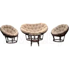 Набор садовой мебели BiGarden Романо BG5333/BG5334/BG5335 (коричневый/бежевый)