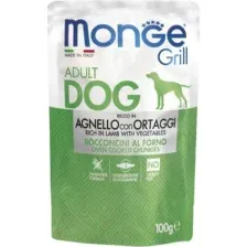 Влажный корм для собак Monge Dog Grill с овощами (100г)