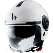 Мотошлем MT Helmets Viale SV Solid A0 (S, белый перламутр)