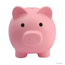 Копилка для денег PIG BANK свинка-копилка S (голубой)