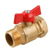 Кран шаровой 3/4" наружная-внутренняя резьба, бабочка ЦВЕТЛИТ (ZW10080)