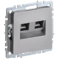Розетка компьютерная IEK Brite BR-K20-2-K46