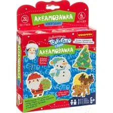 Развивающая игра Bondibon Новогодняя аквамозаика с Буки / ВВ3725