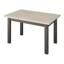 Кухонный стол Senira Кастусь 120-160x75 (дуб выбеленный/венге)