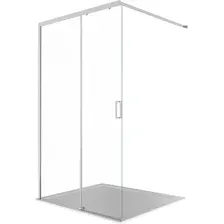 Душевая стенка Aquatek Walk in с держателем 120x200 AQ.WISL.120.1CH (хром/прозрачное стекло)