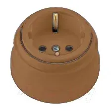 Розетка Bylectrica РА16-0202 (коричневый)