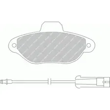Тормозные колодки дисковые передняя ось FERODO FDB925B