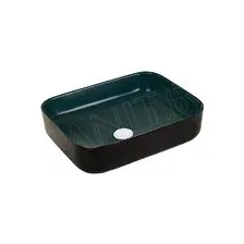 Умывальник WeltWasser WW Elbach M2195 BDG (50х39 / черный / зеленый)