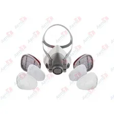 JETA SAFETY Полумаска 5500Р (размер М) с фильтрами 6510А1 с предфильтрами и с держателями (комплект)