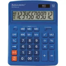 Бухгалтерский калькулятор BRAUBERG Extra 12-BU 250482 (синий)