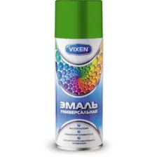 VIXEN VX-16018 Эмаль универсальная светло-зеленый (RAL6018) 520 мл аэрозоль