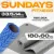 Набор для йоги Sundays Fitness Валик IR97435B + Коврик IR97506 (голубой, серый)