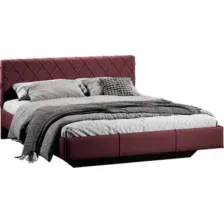 Кровать Трия Синди 1600 Тип 3 (велюр Ultra Berry)