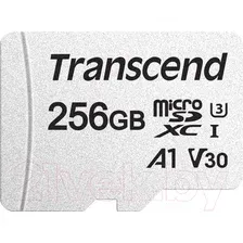Карта памяти Transcend microSDXC 300S 256GB (с адаптером)