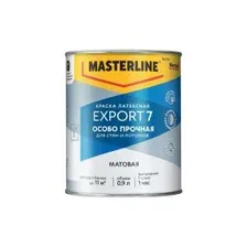 Краска в/д внутр. Краска MASTERLINE Export-7 латексная BC матовая 0,9л