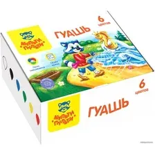 Гуашь Мульти-пульти Енот в сказке ГК_42057 (6 цв)