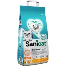 Наполнитель для туалета Sanicat Clumping White Duo 10л