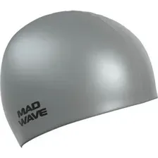 Шапочка для плавания Mad Wave Metal (серебристый)