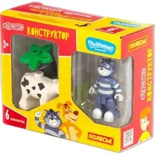 Конструктор Полесье Макси Простоквашино. Матроскин с коровой Муркой 23333