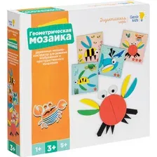 Развивающая игра Мастер Вуд Геометрическая мозаика / WGM