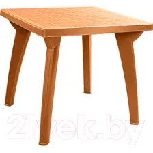 Стол пластиковый DD Style Луна квадратный 740к (коричневый)