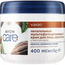 Крем для тела Avon Care для лица и тела Какао Питание (400мл)