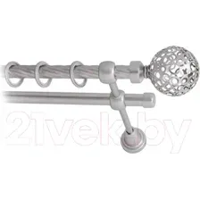 Карниз для штор Lm Decor Ажур 095 2р витой (сатин, 3.2м)