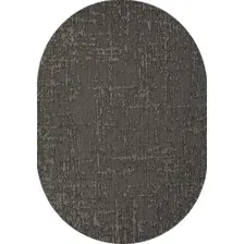Циновка Merinos Kair S136-OVAL-BLACK-GRAY (1.6х2.3)