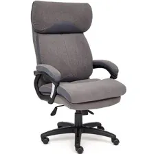 Офисное кресло TetChair Duke (флок/ткань, серый/серый)