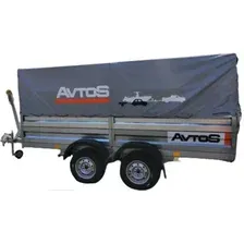Двухосный прицеп AvtoS A25P2B тент 1200