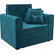 Кресло-кровать Mebel-Ars Санта (бархат сине-зеленый Star Velvet 43 Black Green)