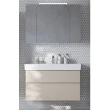 Roca Шкаф с зеркалом для ванной Oleta 100 A857648515 (капучино)