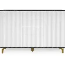 Комод Shtabe Royal 5055 эко (мрамор неро-золото)