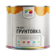 Алкидная грунтовка LIDA ГФ-021 (20кг, красно-коричневый)