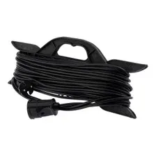 PROconnect 11-7103 Удлинитель-шнур на рамке ПВС 2х0.75, 30 м, б/з, 6 А, 1300 Вт, IP20, черный (Сделано в России) 11-7103