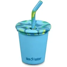Многоразовый стакан Klean Kanteen Kid Cup Straw Lid 296мл (hawaiian ocean)