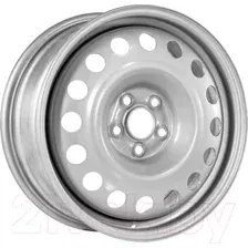 Штампованный диск Trebl 9565T 16x6.5" 5x100мм DIA 56.1мм ET 55мм Silver