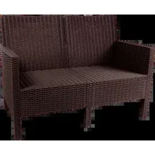 Скамейка ВПМ Ротанг 2-х местный 6199037 (темно-коричневый)