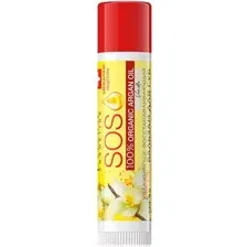 Бальзам для губ Eveline Cosmetics 100 Organic Argan Oil SOS Vanilla (4.5г)