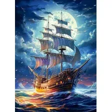 Картина по номерам Флюид Парусник в полнолуние 40x50 / FHR0416