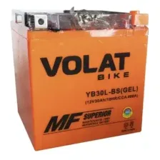 Мотоаккумулятор VOLAT YB30L-BS GEL R+ (30 А/ч)