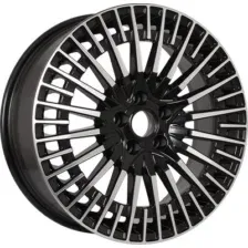 Литой диск KDW KD1820 18x7" 5x108мм DIA 60.1мм ET 33мм (Black Front Polished)
