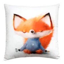 Подушка декоративная MATEX Fluffy. Рыжик дзен / 63-605 (белый/серо-голубой/лососевый)